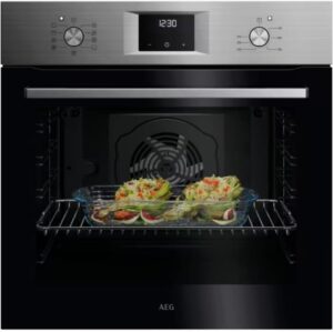 AEG Horno Multifunción 72L Aqua Clean con Pantalla LED