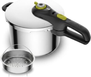 Olla a presión Tefal Secure 5 Neo de 6L + cestillo: en un fijo de la cocina