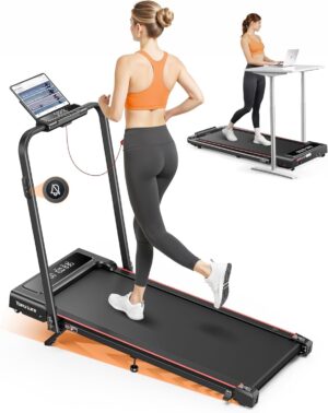TOPUTURE Cinta de Correr Plegable 4 en 1 con Pantalla LED Dual