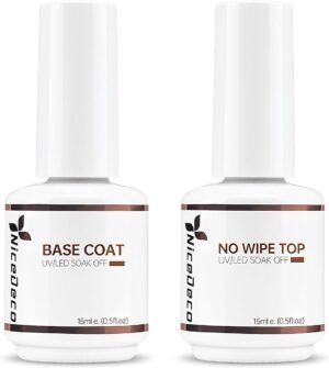 Base y top coat semipermanente Nicedeco