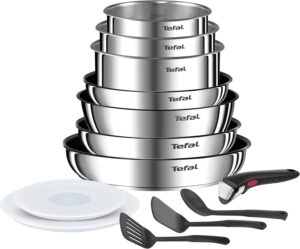 Set 3 sartenes Tefal Ingenio Emotion (22/26/28 cm) — mango extraíble