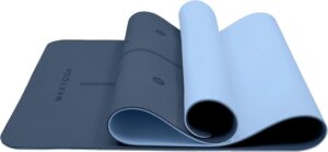 Esterilla de yoga MaxDirect con líneas de alineación