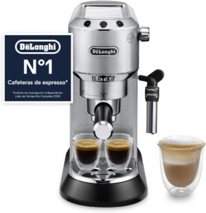 De'Longhi Dedica – Cafetera espresso de bomba (acero inox.)