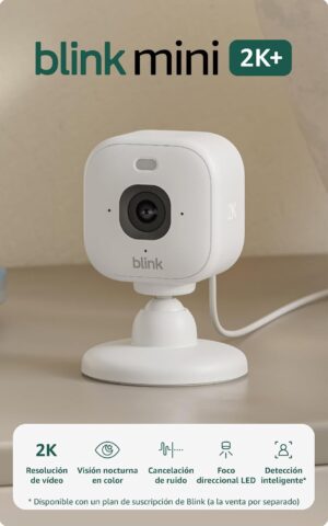 Cámara Mini 2K+ Blink: vigila tu casa desde el móvil