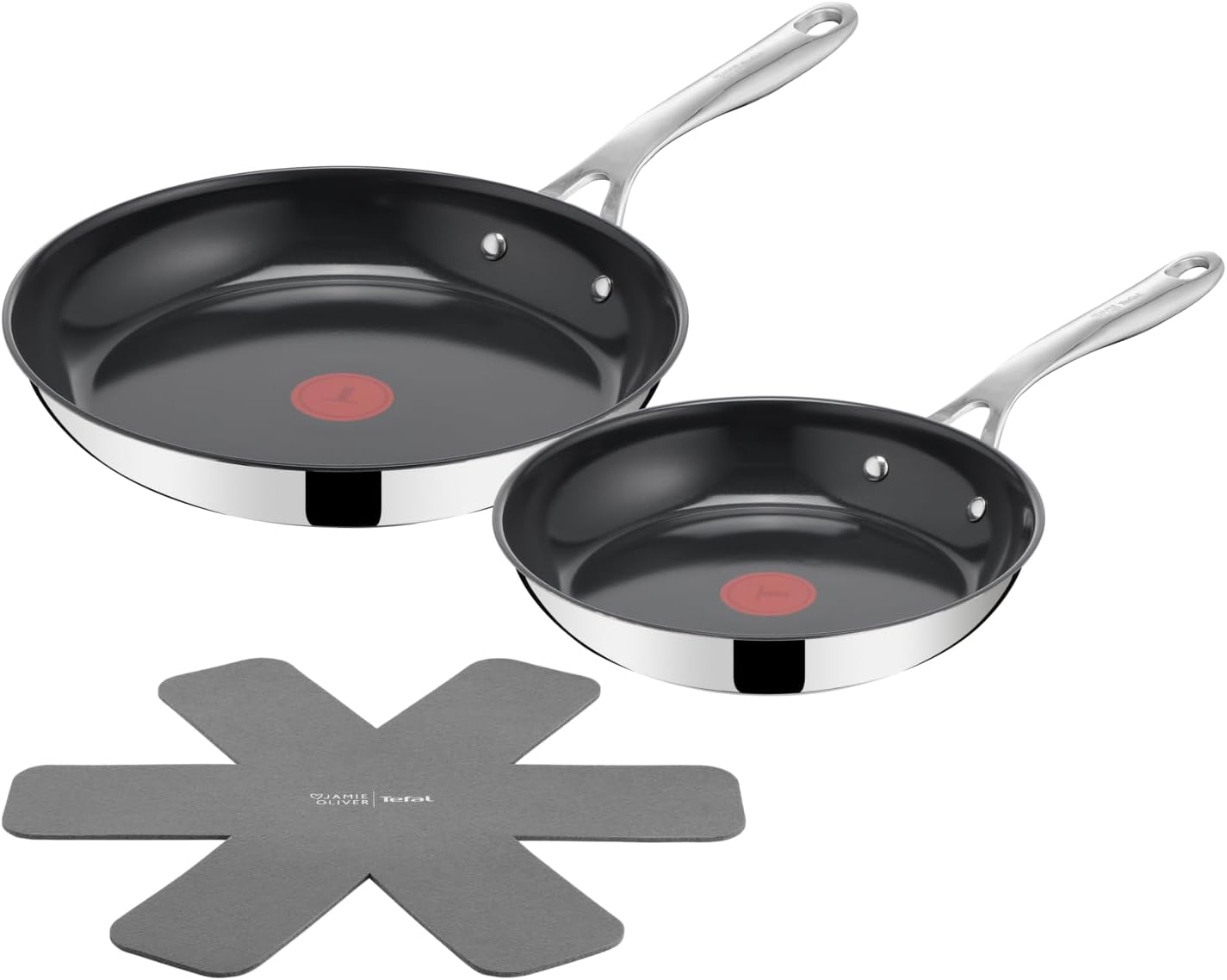 Set 2 Sartenes Tefal Jamie Oliver Cerámica 24/28 cm