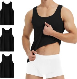 YOUSHOW Pack 3 Camisetas Básicas de Manga Corta para Hombre