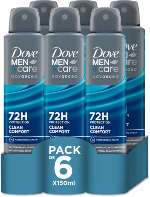 Pack de 6 desodorantes Dove Men+Care Clean Comfort