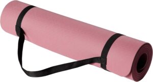 Esterilla de yoga Amazon Basics con correa: antideslizante y