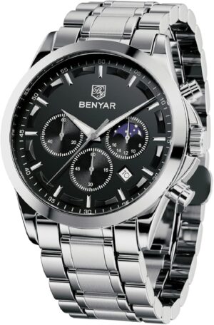 BENYAR — Reloj Hombre Cronógrafo de Cuarzo Impermeable