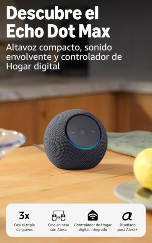 Amazon Echo Dot Max (última generación) Altavoz inteligente con Alexa