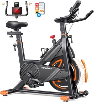 Bicicleta estática Toputure con app y pulsómetro