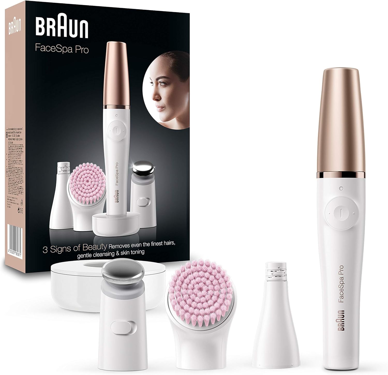 Braun Depiladora Facial Mujer Todo en Uno — limpia y depila