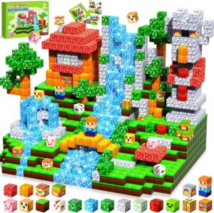 Pourbibi Bloques Magnéticos de construcción para niños