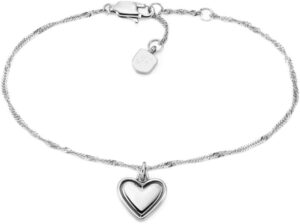 Fossil Pulsera Mujer Cadena Fina Acero Inoxidable