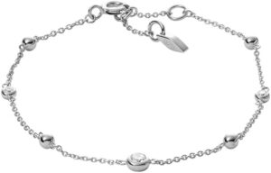 Fossil Pulsera de Plata de Ley para Mujer
