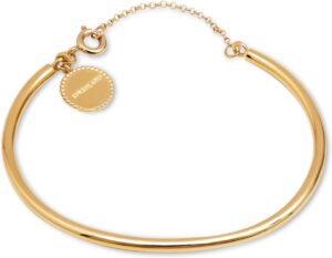 SINGULARU Brazalete Line Chain Acero con Baño de Oro