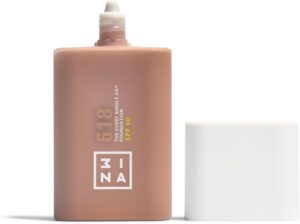 3INA - The Every Single Day Foundation SPF 50 618 - Base de Maquillaje | con SPF 50 & Niacinamida - Fórmula ligera - Modulable - Cobetura li