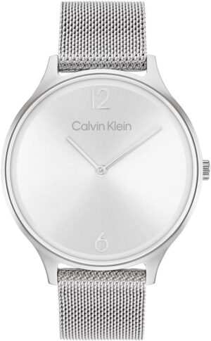 Calvin Klein Reloj Analógico de Cuarzo para Mujer, Colección Timeless Mesh 38mm