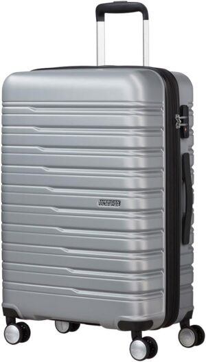 American Tourister Flashline - Spinner M, Maleta, 67 cm, 69/75 L, Plata (Sky Silver)