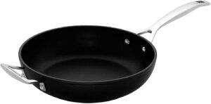 LE CREUSET Sartén de aluminio antiadherente con asa y mango, alta, diámetro 28 cm, para todas las fuentes de calor, incluso la inducción, An