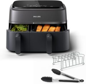 Philips Freidora de Aire Doble Cesta Serie 3000