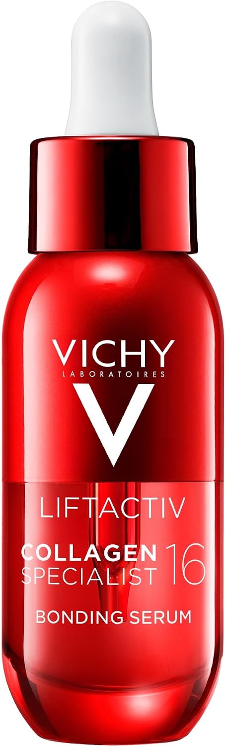Vichy Sérum Antiedad, Potencia el Colágeno de la Piel, Combate Líneas de Expresión y Arrugas, Enriquecido con Ramnosa, Apta para Topo Tipo de Piel, Liftactiv Collagen Specialist, 30 ml
