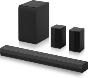 LG S40TR - Barra de Sonido Inteligente, 400W Potencia y 4.1 Canales, con Inteligencia Artificial, Producto Eco