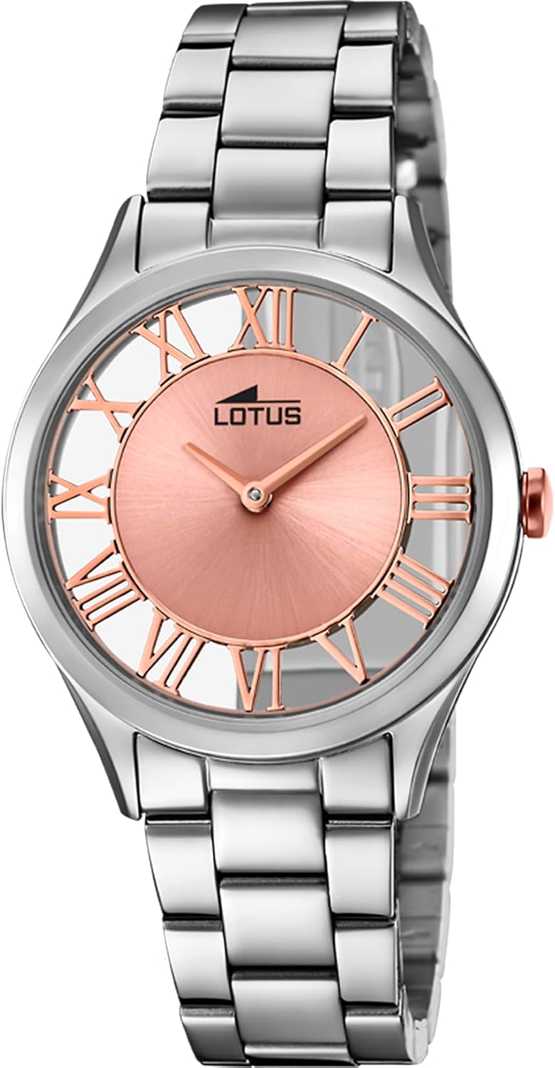 LOTUS Reloj Mujer Analógico Acero Inoxidable
