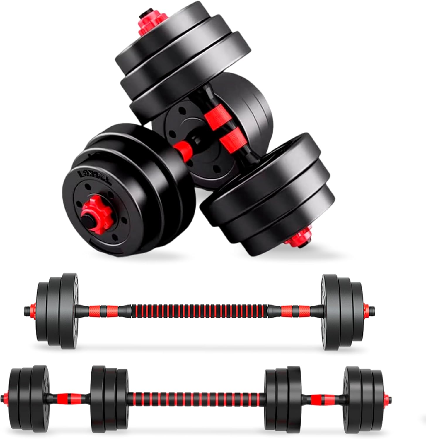 JUPPLIES Mancuernas Ajustables 2 en 1