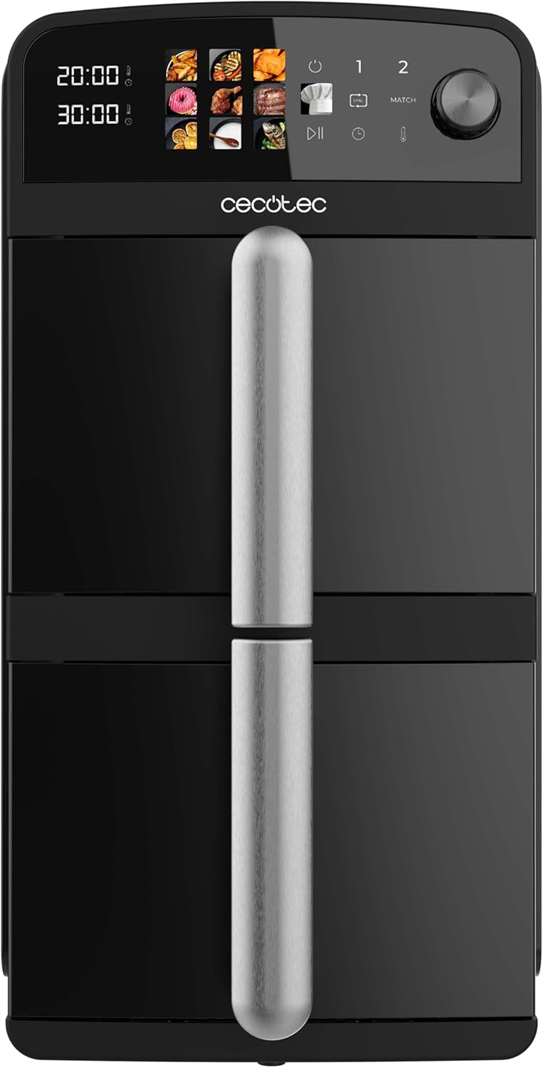 61OIGPAmqL._AC_SL1500_.jpg Cecotec Cecofry Full Inox 10L, Freidora de Aire con Cubetas