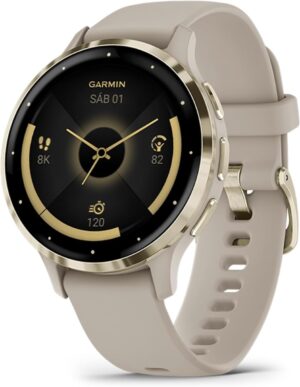 Garmin Venu 3S Smartwatch AMOLED Beige Gold