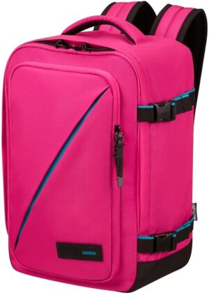 American Tourister Take2Cabin - Ryanair Bolsa de Cabina 25 x 20 x 40 cm, 24 l, 0,40 kg, Equipaje de Mano, Mochila de Avión S Bajo Asiento, Rosa (Raspberry Sorbet)