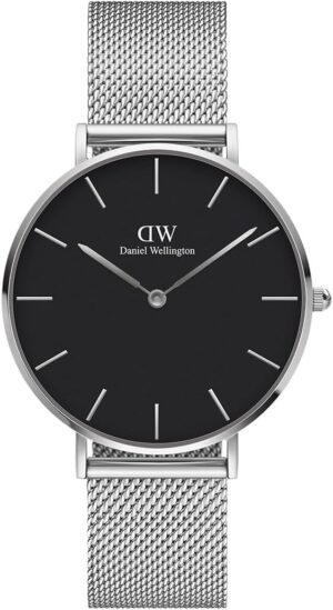 Daniel Wellington Petite Sterling Reloj Correa de Malla Plata