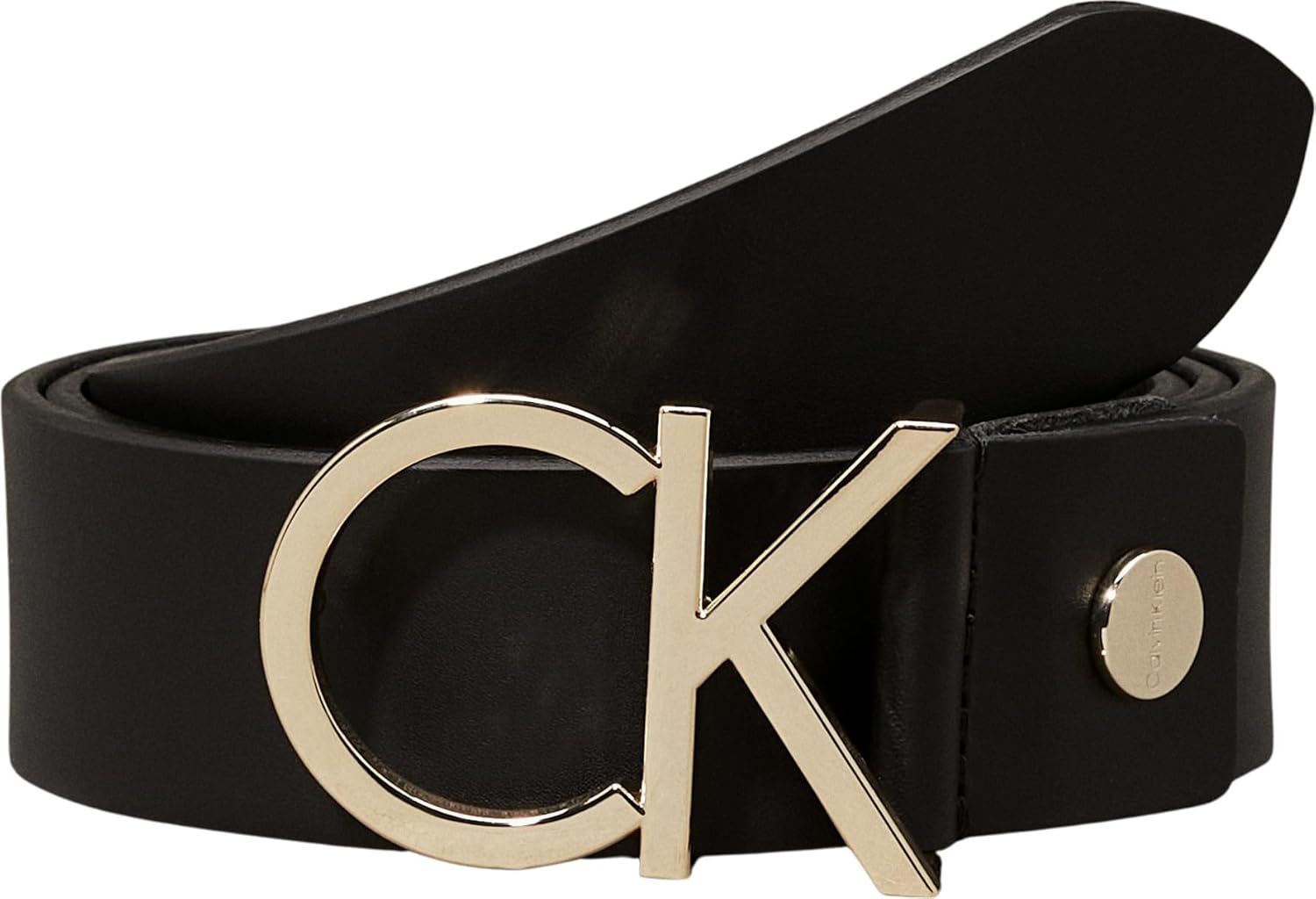 Calvin Klein Cinturón Mujer Ck Logo Belt 3.5 cm Cinturón de piel