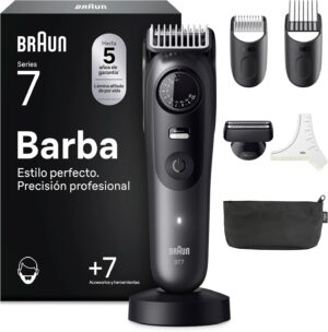 Braun Recortadora De Barba Hombre Series 7, BT7525, Gris