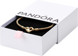 Pandora Moments, Pulsera de Cadena Chapada en Oro