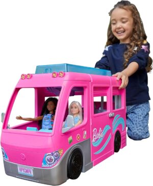 Barbie Supercaravana Dreamcamper Coche para Muñecas