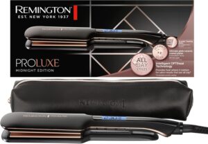 Plancha de Pelo Remington ProLuxe Midnight Placas Anchas
