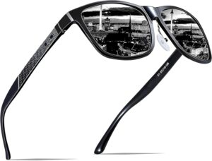 ATTCL Gafas de Sol Hombre Polarizadas: Protección UV400 Ligero Bastidor AL-MG Lentes Espejadas Conducir Senderismo Viajes