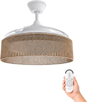 Mellerware ventilador de techo con luz LED