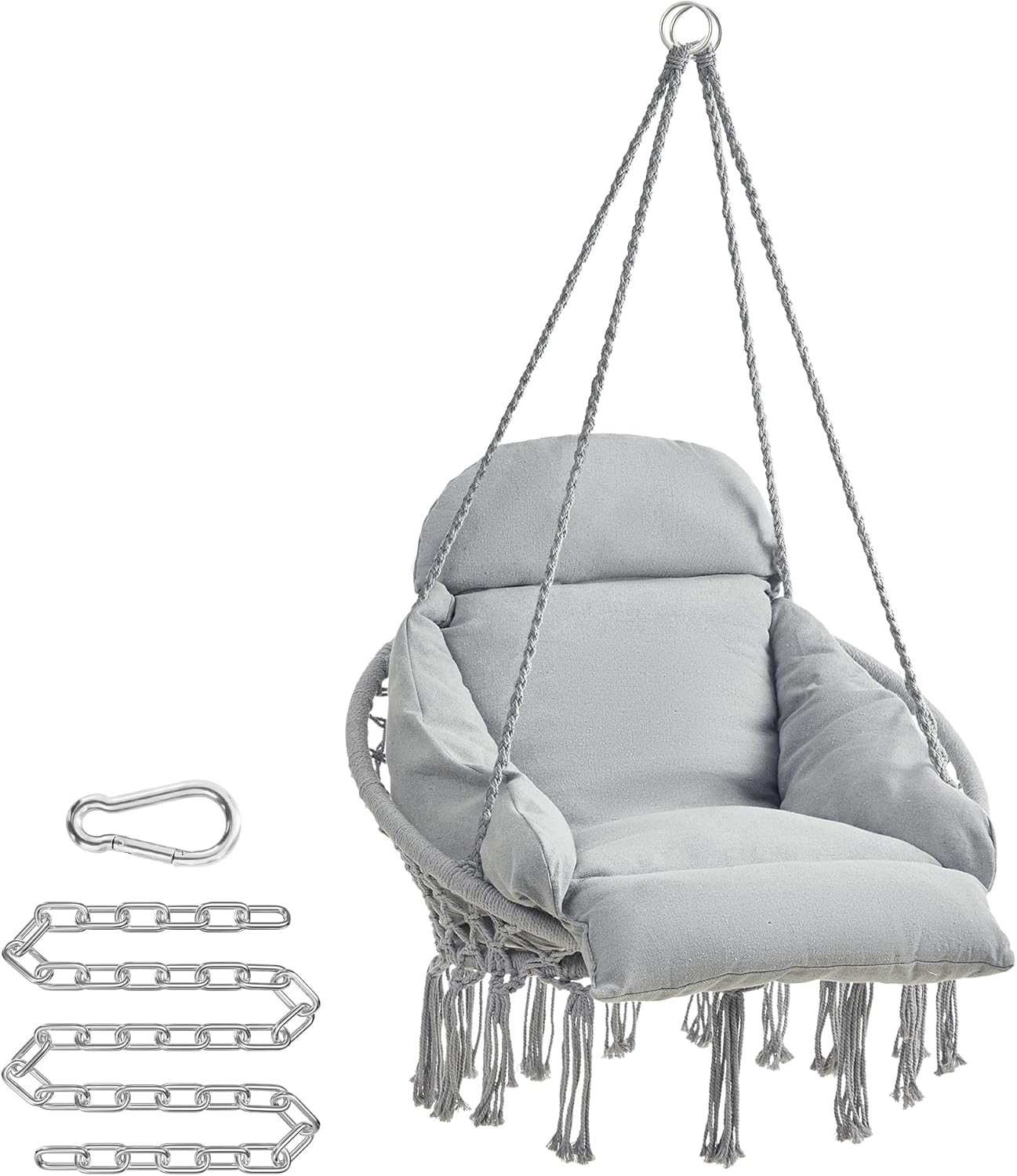71SodvxsQvL._AC_SL1500_.jpg SONGMICS Hamaca Silla Colgante con Cojín
