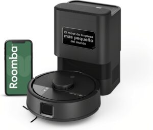 iRobot Roomba Mini Robot Aspirador y Friegasuelos con Base AutoEmpty (hasta 90 días), Navegación LiDAR, Aspiración 7000 Pa, Diseño Compacto