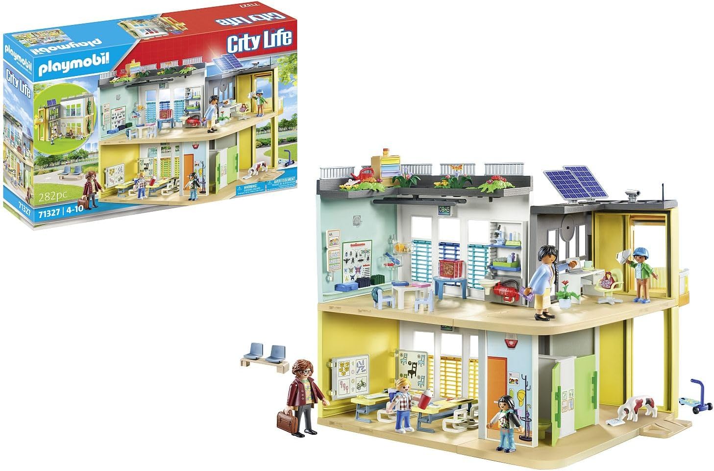 PLAYMOBIL City Life 71327 Colegio, Edificio Escolar sin barreras