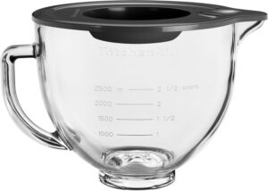 KitchenAid - Bol de vidrio 4,7L con tapa