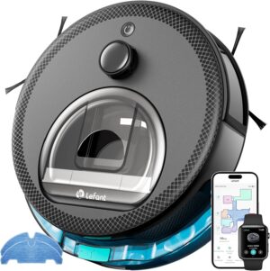 Lefant M330 Pro Robot Aspirador y Fregasuelos con Mapeo 3 en 1, Navegación dToF, 5000Pa, 150min, Evitación de Obstáculos PSD 190°, WiFi/Alexa 2,4GHz y 5GHz, Ideal para Pelo de Mascotas y Alfombras