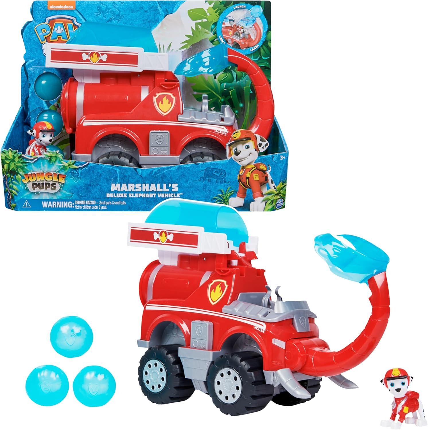 Paw Patrol Jungle Pups Coche de Elefante Deluxe