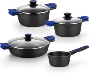 Batería de cocina BRA Advanced 4 piezas en aluminio fundido antiadherente