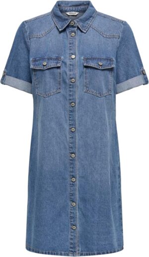 ONLY Onllisa S/S Dnm Dress Gua Onllisa S/S Dnm Dress Gua Mujer (Pack de 1)