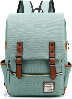 HASAGEI Mochila de Lona para Ordenador Portátil