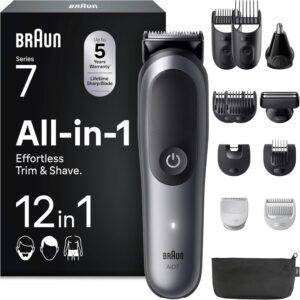 Braun Recortadora Todo En Uno Series 7, AIO7545, Gris